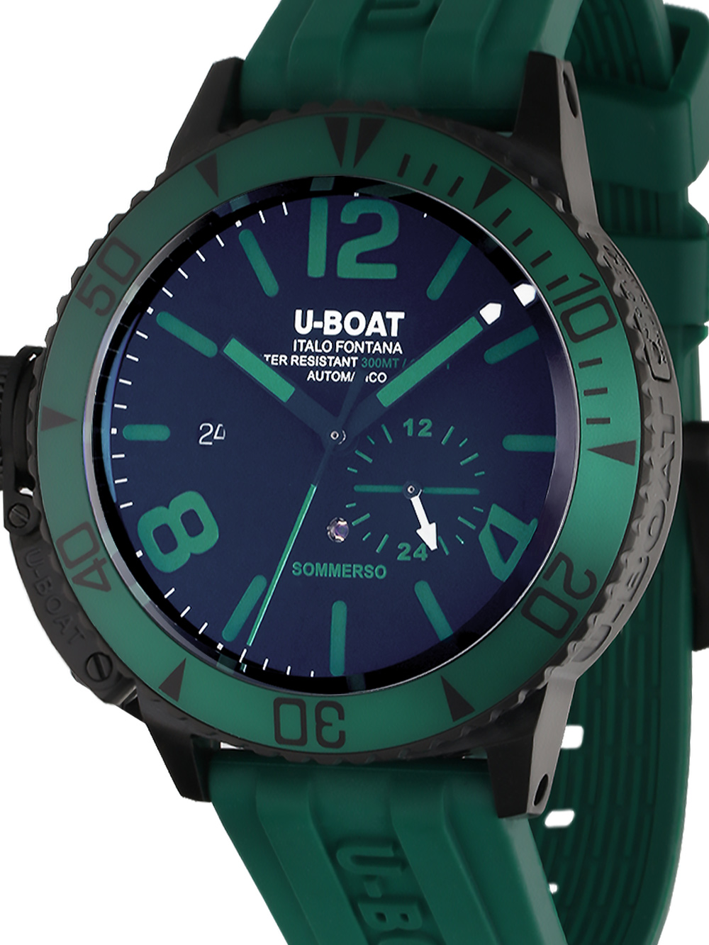 U-Boat 9667 Sommerso Green IPB Automatik Herrenuhr 46mm 30ATM