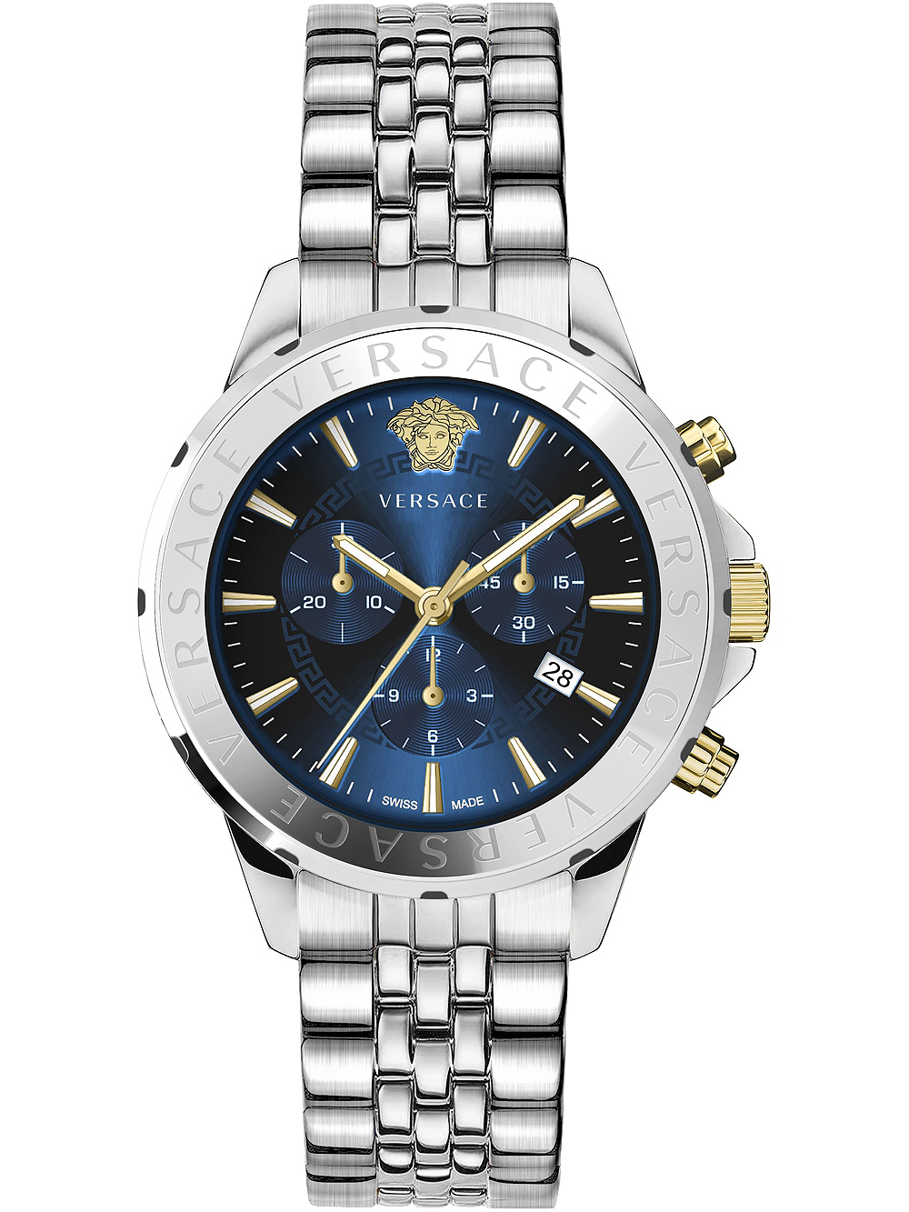 Versace VEV601923 Signature Chronograph Herrenuhr 44mm 5ATM