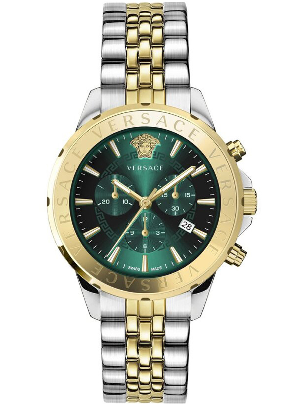 Versace VEV602023 Signature Chronograph Herrenuhr 44mm 5ATM