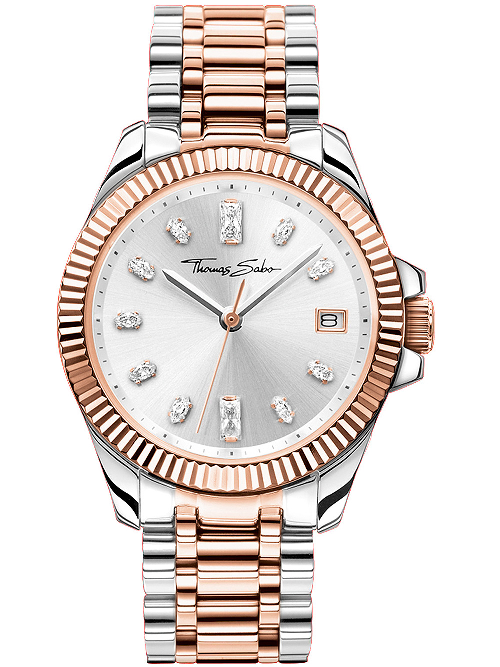 Thomas Sabo WA0371-277-201 Bicolor Damenuhr 33mm 5ATM