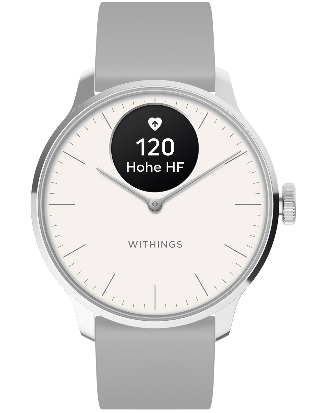 Withings HWA11-model 3-All-Int ScanWatch Light White 37 mm 5ATM