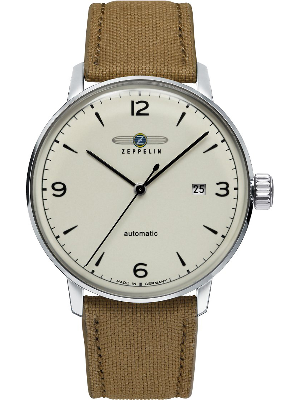 4041338806458 - Automatikuhr ZEPPELIN Hindenburg Sustainable Planet 8064-5_n Armbanduhren braun Herren Automatikuhren Armbanduhr Herrenuhr Datum Made in Germany