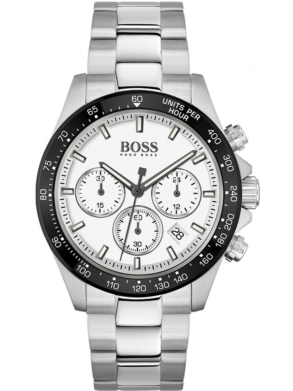 boss chronograph hero schwarz