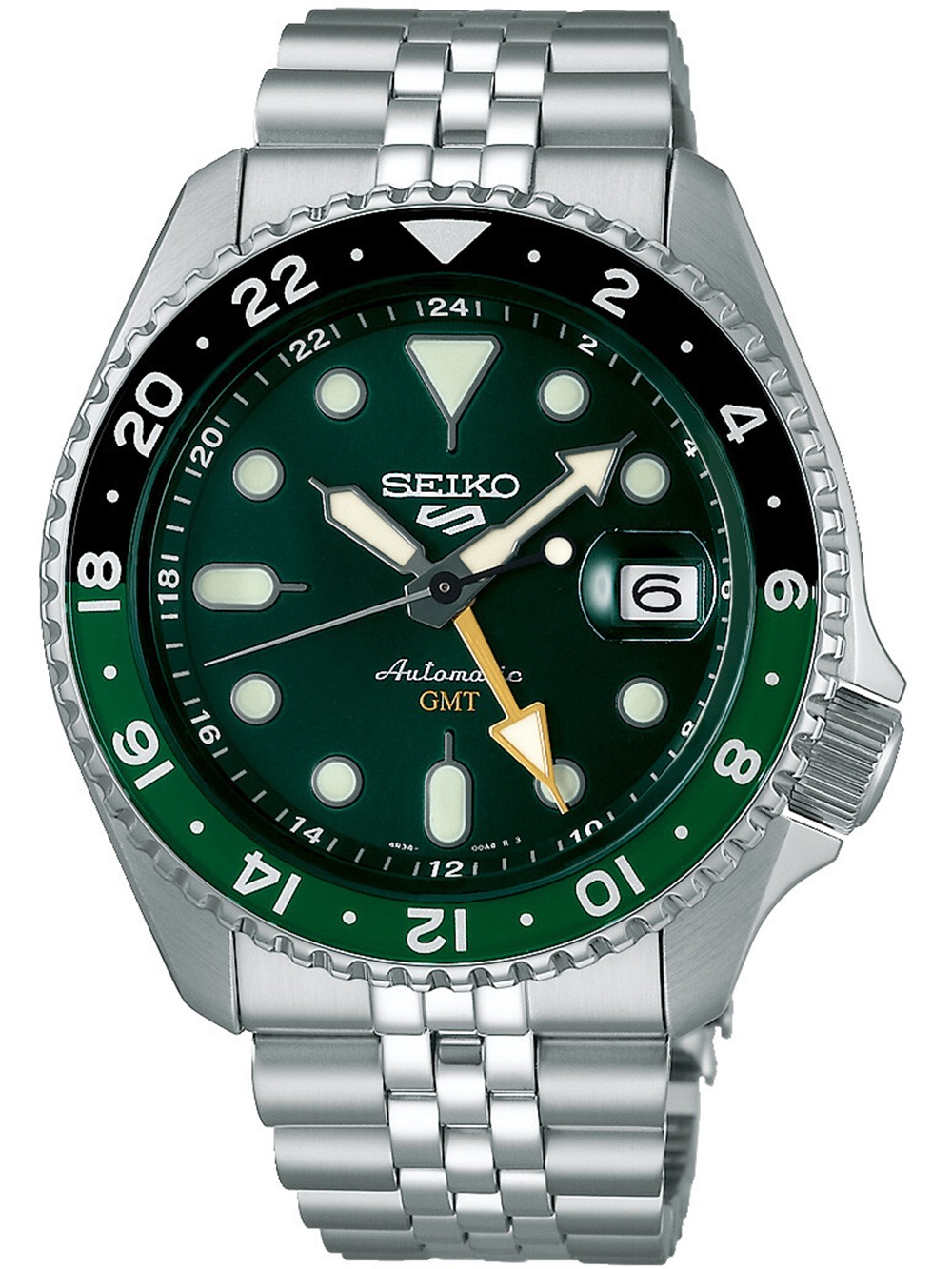 Green seiko 5 sports sale